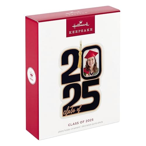 Hallmark Keepsake Christmas Ornament 2025, Class of 2025 Photo Frame, Porcelain, Gifts for Graduates thumbnail 6