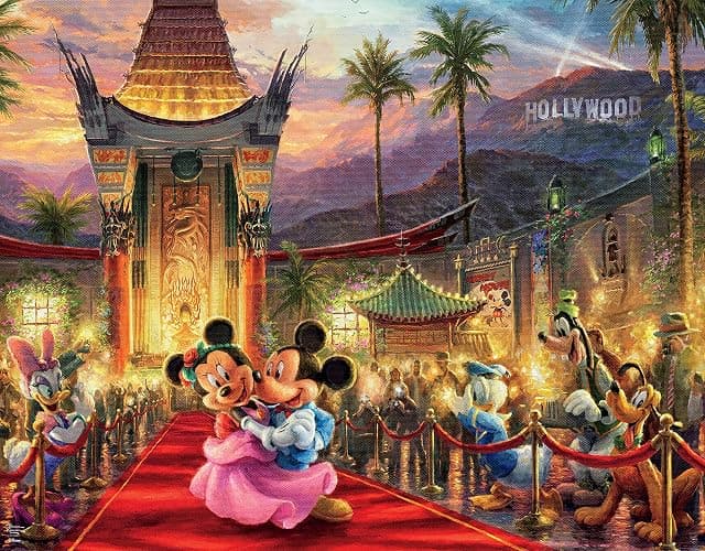 Ceaco - 4 in 1 Multipack - Thomas Kinkade - Disney Dreams Collection - Tangled, Sleeping Beauty, Peter Pan, & Mickey and Minnie - (4) 500 Piece Jigsaw Puzzles, 18 x 14 thumbnail 5