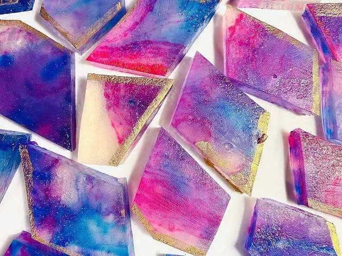 Silky Gem - Edible Lychee Flavored Aurora Crystal Candy, 8-10 pieces, Kohakutou, Edible Gem, Vegan, Gluten Free, ASMR - Aurora-Lychee thumbnail 8