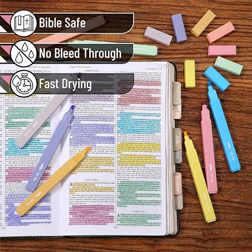 Mr. Pen- Aesthetic Highlighters No Bleed, 8 Pack, Assorted Colors | Chisel Tip, Cute Highlighters Assorted Colors for Journaling, Highlighting, Underlining, Fast Dry, Back to School Supplies thumbnail 5