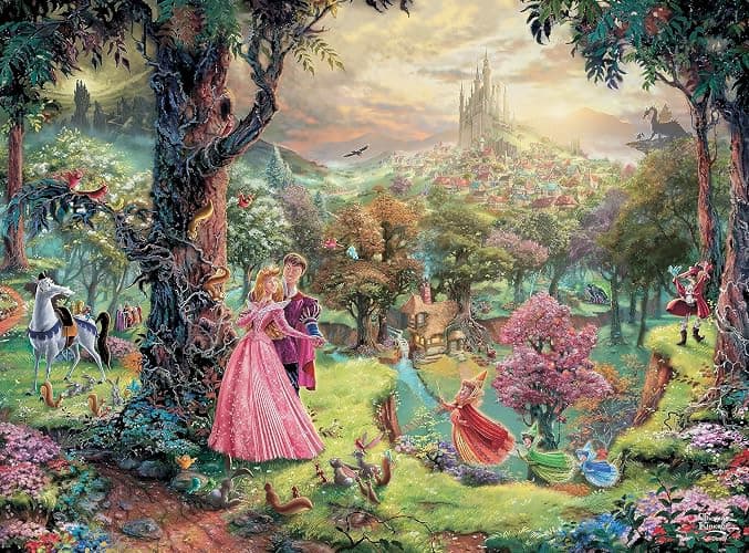 Buffalo Games Ceaco - Silver Select - TK Disney - Sleeping Beauty - 1000 Piece Jigsaw Puzzle for Adults Challenging Puzzle Perfect for Game Nights thumbnail 2