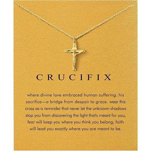 Baydurcan Dainty Gold Necklace for women - 14K Gold Plated Pendant Necklaces Gifts for Friends Sister Mother, Birthday, Christmas, Graduation, Inspirational Gifts - Image 1