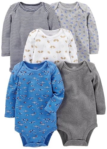 Simple Joys by Carter's Unisex Babies' Long-Sleeve Bodysuit - Image 1