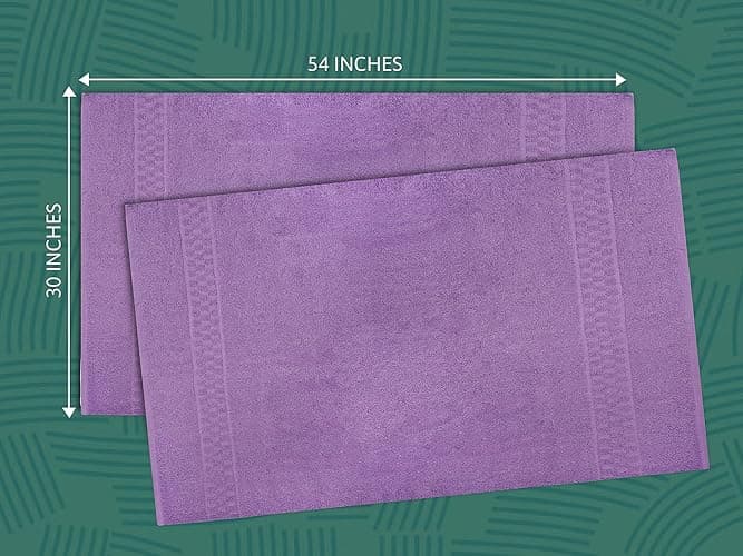 ZUPERIA 7-Pack Bath Towels - 30" x 54" - Ultra Soft 100% Cotton Large Bath Towels- Highly Absorbent for Bathroom, Pool, Gym, Spa, and Hotel Use (Colors Variety) thumbnail 3