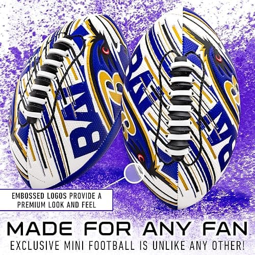 Franklin Sports NFL Team Mini Footballs - Youth 8.5" Official NFL Licensed Football + Air Pump Set thumbnail 2