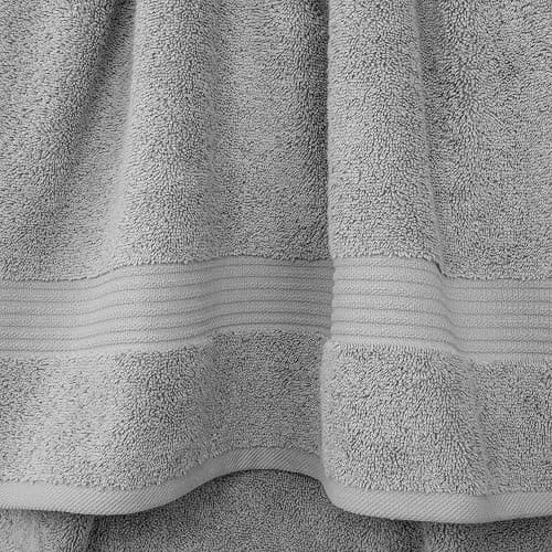 Cotton Paradise 6 Piece Towel Set 100% Cotton Soft Absorbent Turkish Towels for Bathroom 2 Bath Towels 2 Hand Towels 2 Washcloths Light Gray Towel Set - 6 Piece Bath Towel Set - Light Grey thumbnail 3