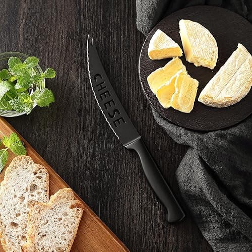 McCook® Premium Black Knife Sets,German Stainless Steel Kitchen Knives Block Set with Built-in Sharpener thumbnail 6