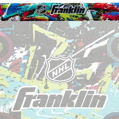Franklin Sports NHL Kids Mini Hockey Set - Includes (1) Knee Hockey Goal, (2) Mini Sticks + (2) Foam Balls - Indoor Toy Youth Goal + Sticks Set - Graffiti thumbnail 7