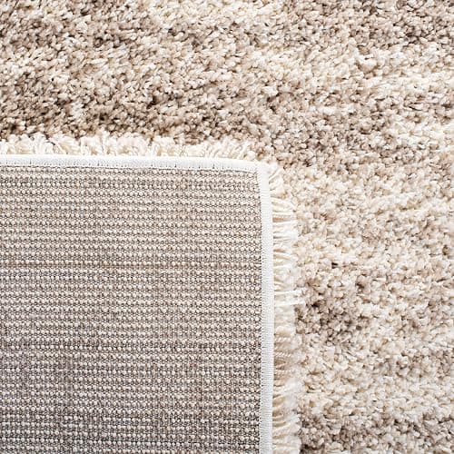 SAFAVIEH Hudson Shag Collection Area Rug - 6' x 9', Ivory & Beige, Modern Design, Non-Shedding & Easy Care, 2-inch Thick Ideal for High Traffic Areas in Living Room, Bedroom (SGH206B) thumbnail 8