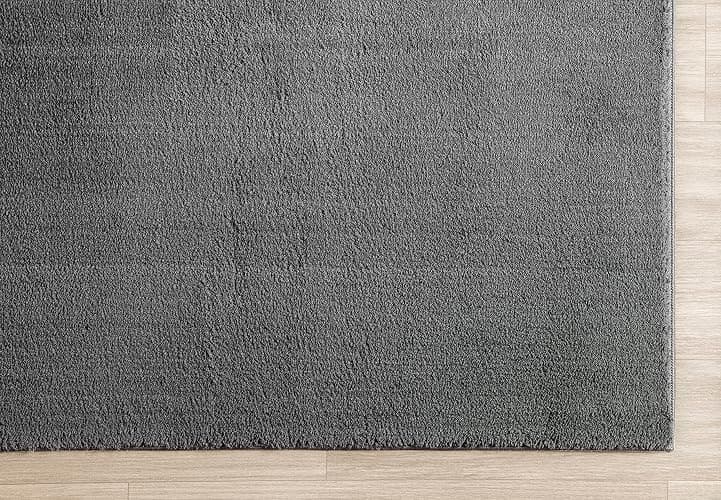Mia´s Teppiche Taos kuscheliger Kurzflor Teppich, Anti-Rutsch Unterseite, Waschbar bis 30 Grad, Super Soft, Felloptik, Anthrazit, 80 x 150 cm - 80 x 150 cm - Anthrazit thumbnail 6