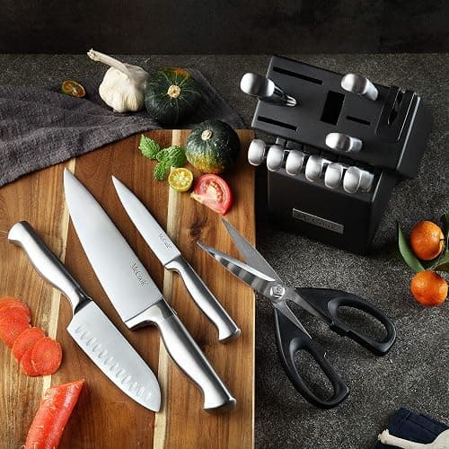 McCook® Knife Sets, German Stainless Steel Knife Block Sets with Built-in Sharpener thumbnail 2