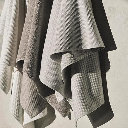 Calvin Klein - Bath Towels, Super Soft & Absorbent Cotton Towels, Zero Twist Construction, Brand Locker Loop for Easy Hanging (Iconic Solid Black, 3 Piece) thumbnail 10