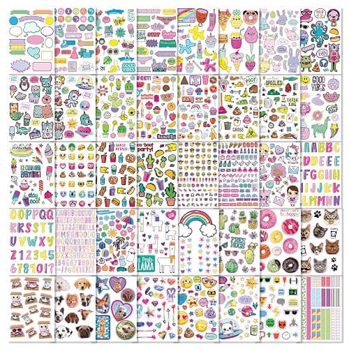 Fashion Angels 1000+ Ridiculously Cute Stickers for Kids - Fun Craft Stickers for Scrapbooks, Planners, Gifts and Rewards, 40-Page Sticker Book for Kids Ages 6+ and Up thumbnail 8