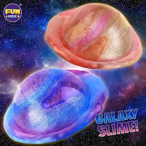 Big 25 Variety Slime Balls Party Favors for Kids, FunKidz 5.5cm Ball Size Bulk Premade Slime Pack Toys for Boys Girls 6-12 with Galaxy, Butter, Cloud, Unicorn, Mermaid, Glow, Clear Slimes thumbnail 8