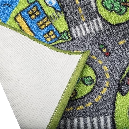Kids Carpet Playmat Rug City Life Great for Playing with Cars and Toys - Play Learn and Have Fun Safely - Kids Baby Children Educational Road Traffic Play Mat for Bedroom Play Room Game Safe Area thumbnail 5