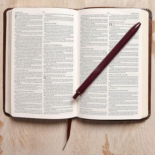KJV Compact Bible, Value Edition, Brown LeatherTouch, KJV Holy Bible, Red Letter, Pure Cambridge Text, Presentation Page, Full-Color Maps, Easy-to-Read Bible MCM Type thumbnail 3