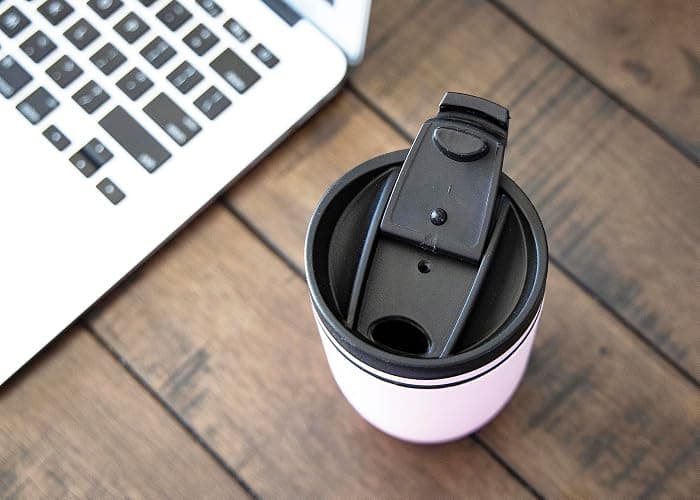 MIRA 16 oz Travel Coffee Mug - Insulated Stainless Steel Tumbler with Screw Lid - Taffy Pink thumbnail 2
