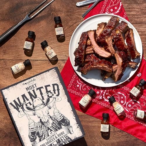 Thoughtfully Gourmet, Western-Themed BBQ Sauce and Rubs Gift Set, Flavors Include Honey BBQ, Montreal BBQ Rub, and More, Great Gift for Men, Set of 12 thumbnail 6