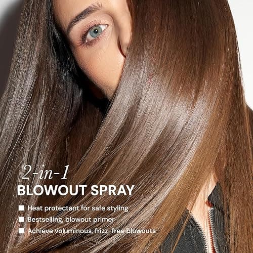 L'ANGE HAIR Glass Hair Thermal Blowout Primer | Heat Protectant Spray for Frizz Control & Shine | Blow Dry Support Styling Mist | For All Hair Types | 5 fl oz thumbnail 6