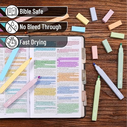 Mr. Pen- Aesthetic Highlighters No Bleed, 8 Pack, Pastel Colors, Chisel Tip | Cute Highlighters Assorted Colors for Journaling, Highlighting, Underlining, Fast Dry, Back to School Supplies thumbnail 4