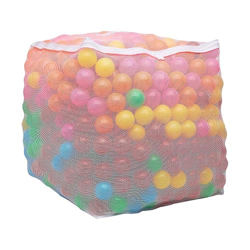 Amazon Basics BPA Free Crush-Proof Plastic Ball, Pit Balls with Storage Bag, for Toddlers Kids 12+ Months Play, Pack of 1000 Balls, 6 Bright Colors - Image 1