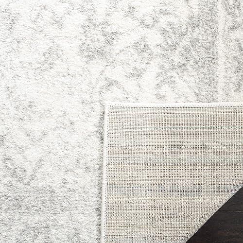 SAFAVIEH Distressed Teppich für Wohnzimmer, Esszimmer, Schlafzimmer - Adirondack Collection, Kurzer Flor, Elfenbein und Silber, 155 X 229 cm thumbnail 8