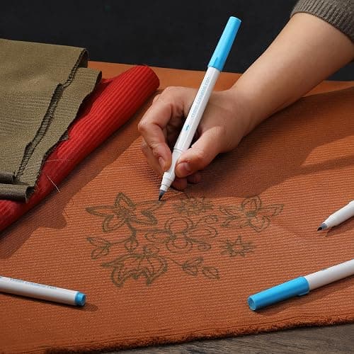 Mr. Pen- Fabric Markers for Sewing, 5 Pack, Blue, Erasable, Water Soluble Fabric Marker, Fabric Pens for Sewing Erasable, Washable Fabric Marker, Water Soluble Pen, Fabric Marking Pens for Sewing thumbnail 5