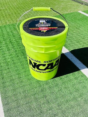 Rawlings | Bucket of 18 Practice Softballs | Ages 12U | 12" | Synthetic Cover thumbnail 6