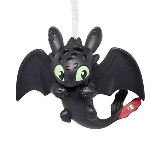 Hallmark How to Train Your Dragon Toothless Christmas Ornament, Movie Gifts - Image 1