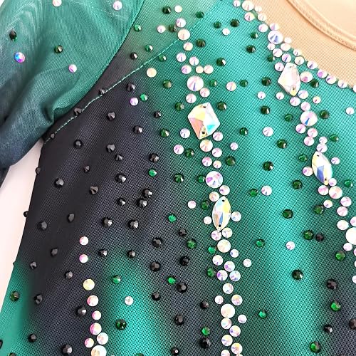 LIUHUO Figure Skating Dress Girl's Long Sleeves Handmade Customized Competition Performation thumbnail 3