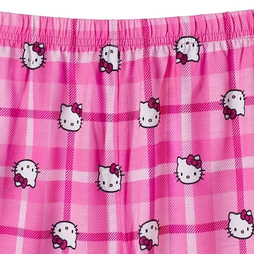 Hello Kitty Girls Pajama Pants and Sleep Shirt Sets 4 Piece PJ Top and Bottom Sleepwear Set for Girls Pajamas for Kids thumbnail 3