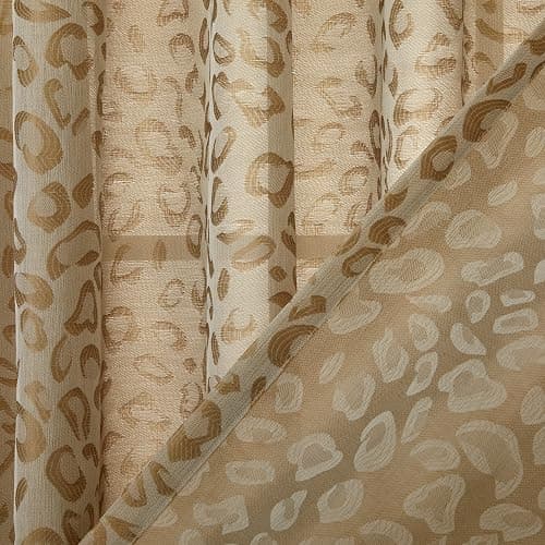 SKL Home by Saturday Knight Ltd. Home by Saturday Knight Ltd. Cheetah Spot Window Curtain Panel, 56x84, Toast thumbnail 5