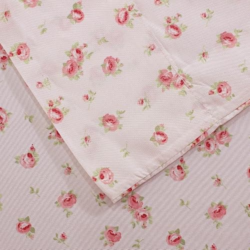 Modern Threads Silky Soft Microfiber and Wrinkle Free Sheets - Luxurious Microfiber Bed Sheets Includes Flat Sheet, Fitted Sheet with Deep Pockets, & Pillowcases Blush, Queen - Queen - Blush thumbnail 3