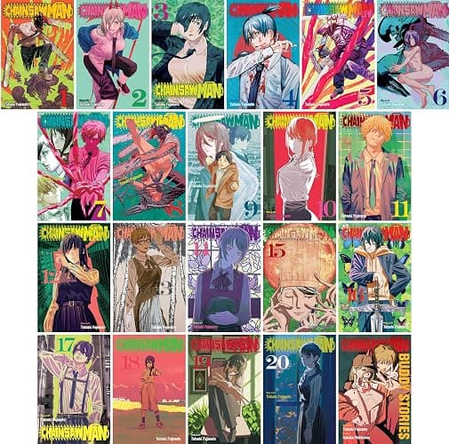 Chainsaw Man Complete Collection (Vol. 1-20 + Buddy Stories), Manga Series Set by Tatsuki Fujimoto (21 Books) - Image 1