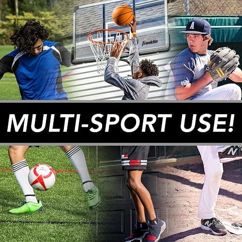 Franklin Sports Basketball Pass Back Rebounder Net - Multi-Sport Training Rebound Screen - Perfect for Passing and Shooting Practice - 3' x 3', Black (92499X) thumbnail 7