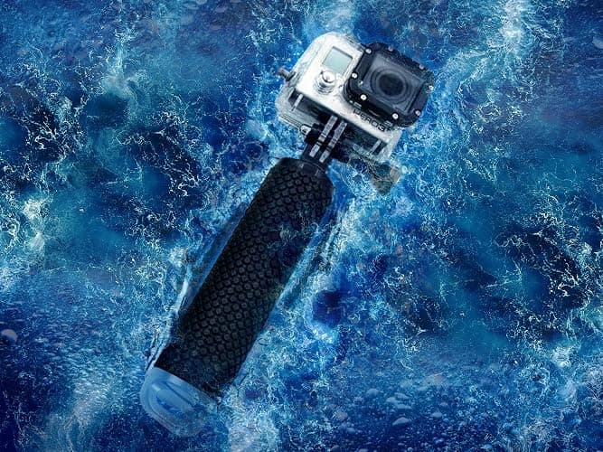 Floating Hand Grip Waterproof Monopod for GoPro Hero 13 12 11 10 9 8 7 6 5 | Compatible with Hero Session Black Silver Handler & Handle Mount Accessories Kit for Water Sport & Action Cameras (Blue) thumbnail 5