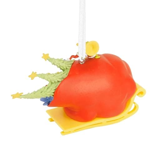 Hallmark Dr. Seuss's How The Grinch Stole Christmas! Grinch on Sleigh Christmas Ornament, Christmas Movie Gifts thumbnail 6