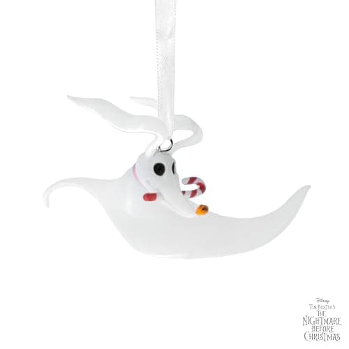 Hallmark Disney Tim Burton's The Nightmare Before Christmas Zero with Candy Cane Christmas Ornament, Gifts for Disney Fans thumbnail 8