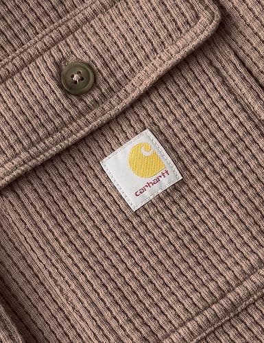 Carhartt Women's Oversized-fit Heavyweight Waffle Knit Shirt thumbnail 6