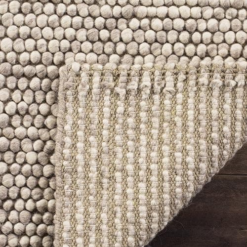 SAFAVIEH Area Rug 8x10 - Natura Collection - Large - Beige, Handmade Wool, Ideal for Living Room, Bedroom, Dining Space (NAT620B) - 8' x 10' (Rectangular) - Beige thumbnail 5