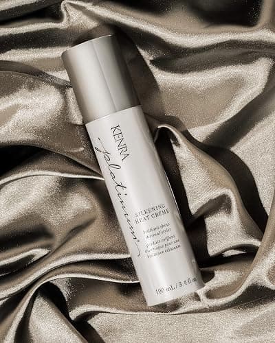Kenra Platinum Silkening Heat Crème | Brilliant Shine Thermal Styler | Reduces Hot Tool Passes by 50% | Prevents Breakage & Improve Manageability | Heat Protectant | All Hair Types | 3.4 fl. Oz thumbnail 5