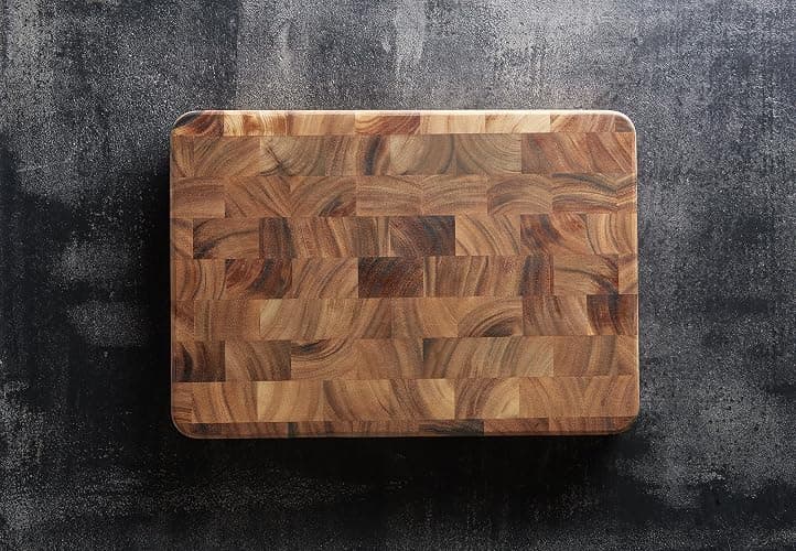 Ironwood Gourmet Large End Grain Prep Station Acacia Wood Cutting Board, 14 x 20-Inch, Brown thumbnail 4