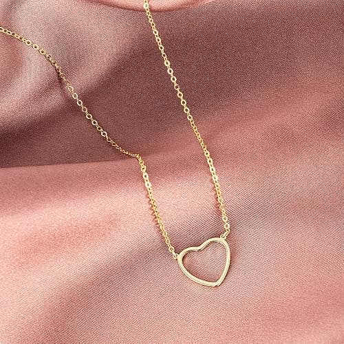 Tewiky Layered Disc Circle Choker Necklace 18k Gold Plated Double Lip Satellite Beaded Chain Necklace for Women Girls thumbnail 7
