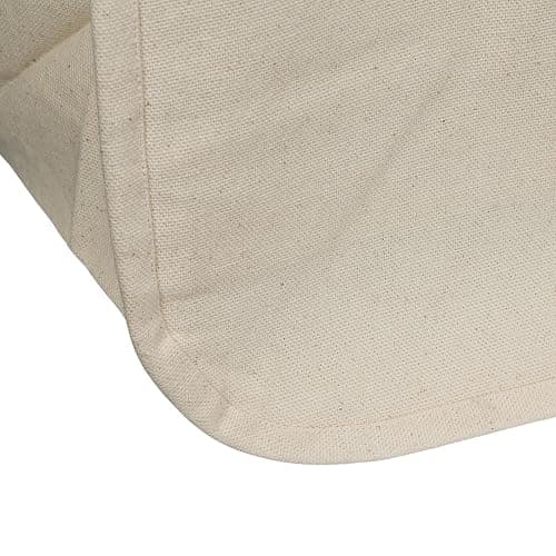 Best Canvas Grocery Shopping Bags with Handles and Bottle Sleeves - Organic Cotton, Washable and Eco-friendly Cloth Grocery Totes - Reusable Shopping Grocery Bags (3 Bags) thumbnail 5