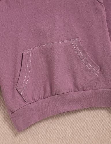 oklady Baby Girl Clothes,Hoodie Tops Floral Pant with Cute Headband Baby Girl Fall Outfits thumbnail 4