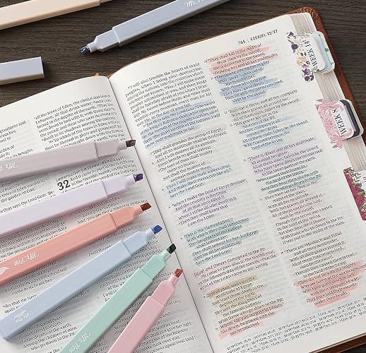 Mr. Pen- Aesthetic Highlighters, 16 pcs, Chisel Tip, Morandi Colors, No Bleed Bible Highlighter Pastel, Assorted Colors, Cute thumbnail 2