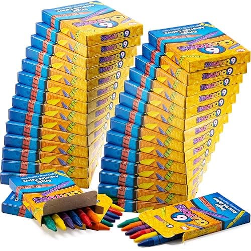 Bulk Crayons (720 Count) Party Favors & Classrooms, 120 Packs of 6 Colors | Individually Wrapped Packs of 4 Non-Toxic Coloring Crayons for Schools, Teachers, Restaurants, Student Rewards thumbnail 8