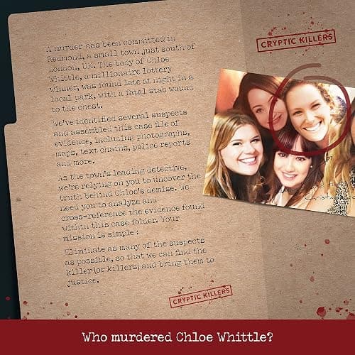 Cryptic Killers Unsolved Murder Mystery Game - Cold Case File Investigation - Detective Clues/Evidence - Solve The Crime - for Individuals, Date Nights & Party Groups - Murder of a Millionaire thumbnail 3