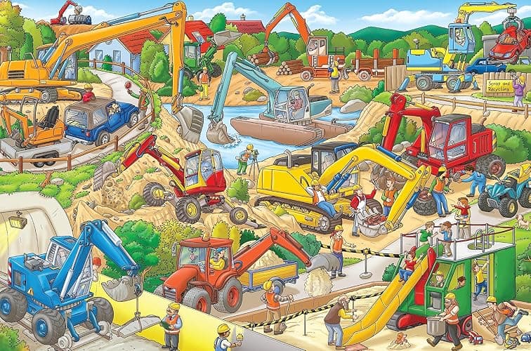 My Big Wimmelbook®―Diggers at Work!: A Look-and-Find Book (Kids Tell the Story) (My Big Wimmelbooks) - Board book thumbnail 6