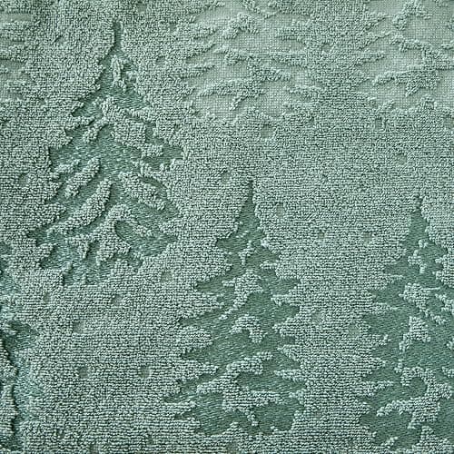 SKL Home Fall/Christmas/Winter Wispy Trees Premium Cotton Blend Bath Towel, 500 GSM, Soft & Absorbent Jacquard, Sage thumbnail 4